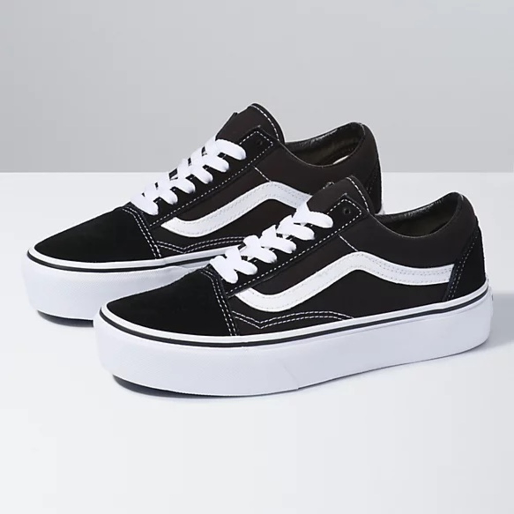 Old Skool Platform Vans - Black